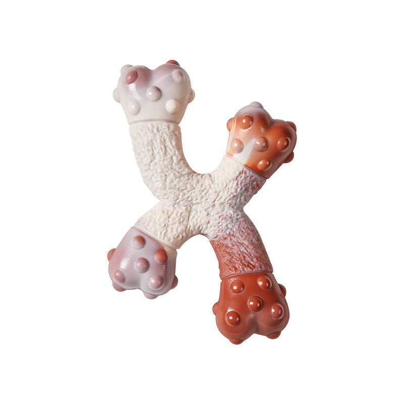 Polka Dot Bone Dog Toy Set - 3-Piece Bite-Resistant Chew Toys Medium Large Dogs - Purrfect Pet Haven