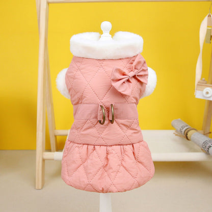 Butterfly Dreams Dress - Small Dog Cotton-Padded Outfit - Purrfect Pet Haven