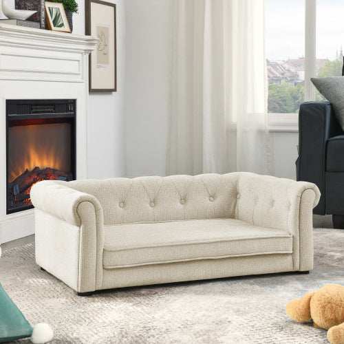 Elegant Rectangular Pet Sofa Bed For Medium And Large Dogs - Purrfect Pet Haven