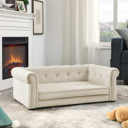 Elegant Rectangular Pet Sofa Bed For Medium And Large Dogs - Purrfect Pet Haven