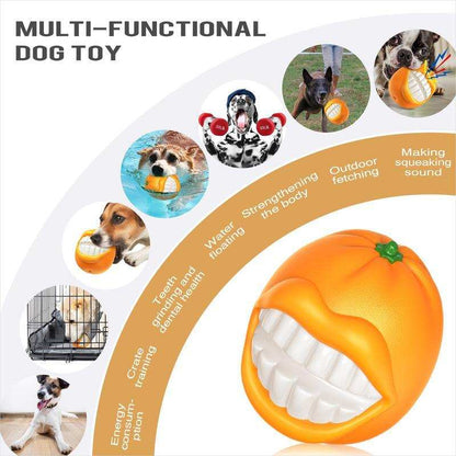 Tough Aggressive Chewers Squeaky Ball for Medium Large Extra Dog Chew Toy - Purrfect Pet Haven