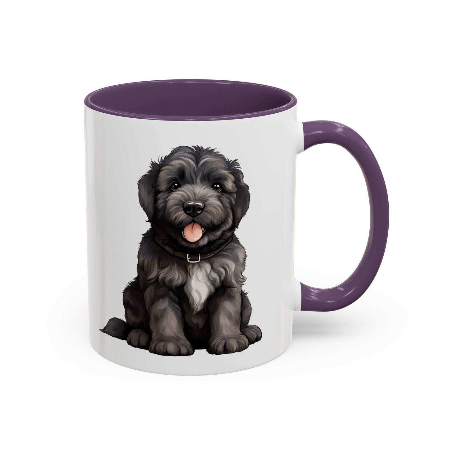 Cute Bouvier Des Flanders Dog Design Accent Coffee Mug - 11oz & 15oz - Purrfect Pet Haven