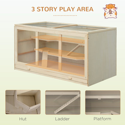 Extra Large Hamster Cage 45 Inch with Multi-Level Play - Purrfect Pet Haven