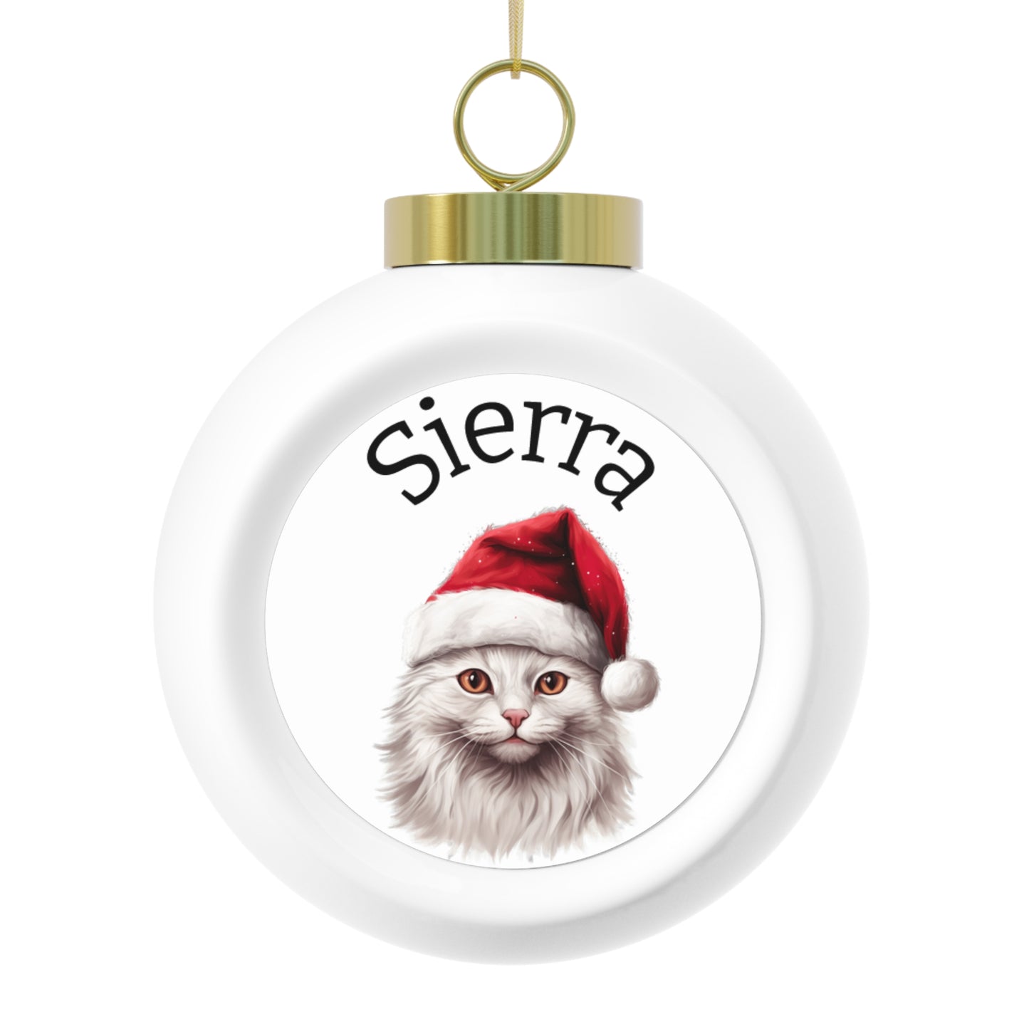 Custom Pet Ball Ornament - Personalized Ceramic Christmas - Purrfect Pet Haven