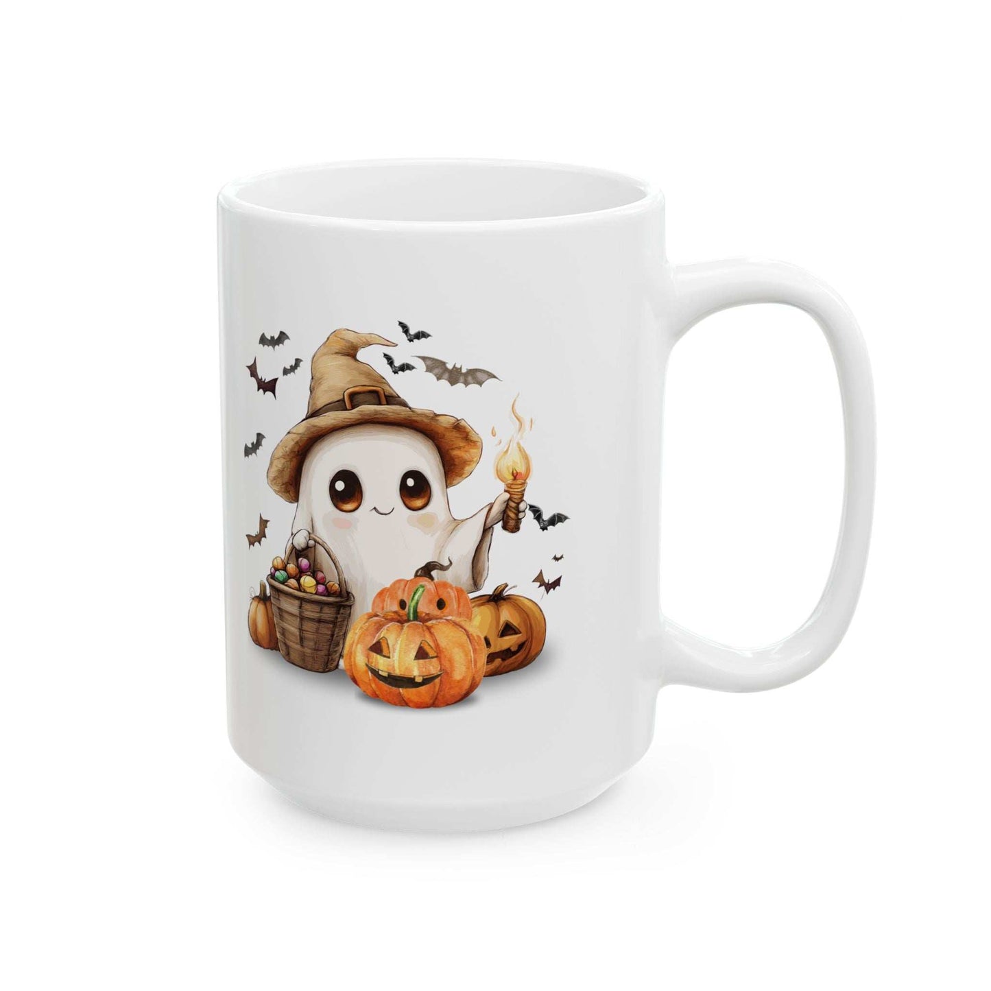 Halloween Scarecrow Ceramic Mug - Fall Coffee Cup Gift - Purrfect Pet Haven