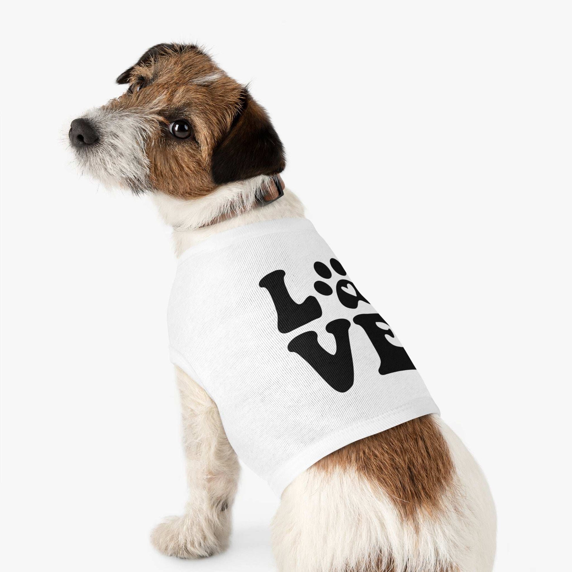 Cute Pet Tank Top - 'Love' Design for Dogs and Cats - Purrfect Pet Haven