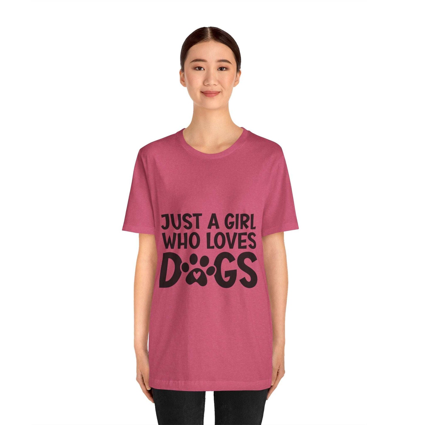 Dog Lover Unisex Tee - Just a Girl Who Loves Dogs | Purrfect Pet Haven