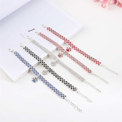 Pet Collar With Diamonds, Mixed-color Cat And Dog Supplies, Cat Claws, Elastic Cat And Dog Necklace Jewelry - Purrfect Pet Haven