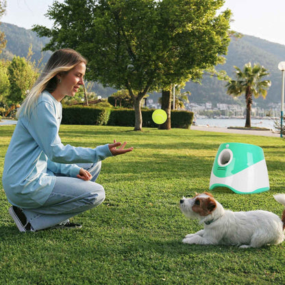 Automatic Dog Ball Launcher - 6 Tennis Balls Adjustable Distance