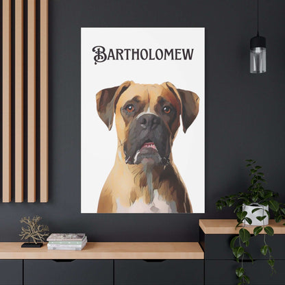 PAW-sonalized White Canvas Print | Upload Photo~Choose size - Purrfect Pet Haven