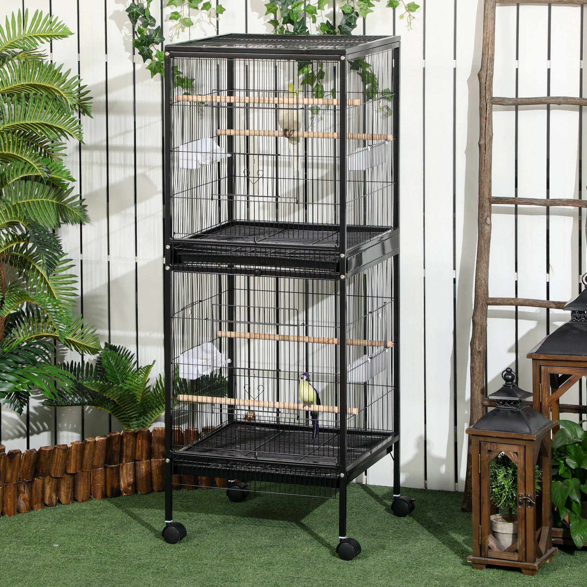 Large Bird Cage with Wide Wingspan Space - Purrfect Pet Haven