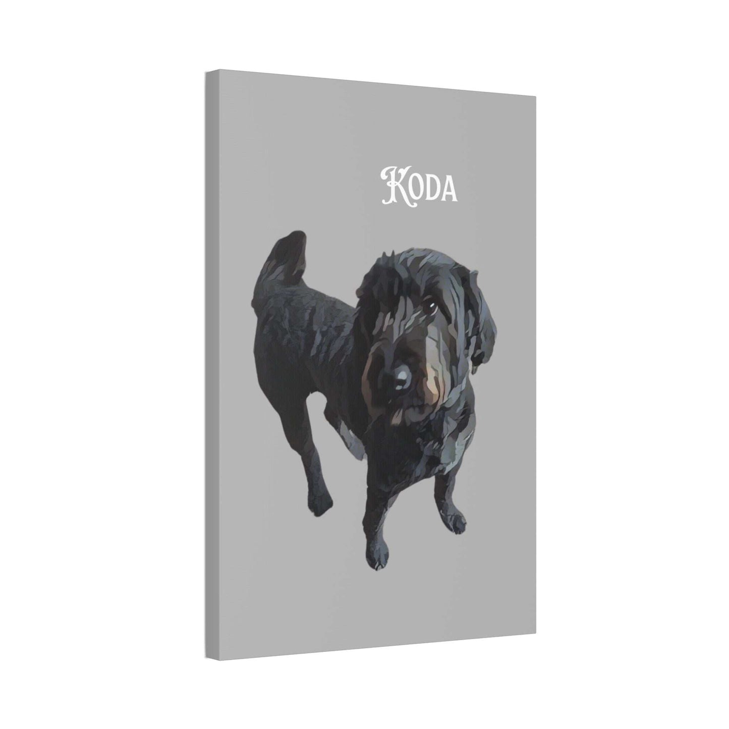 PAW-sonalized Light Grey Canvas Print | Upload Photo~Choose size - Purrfect Pet Haven
