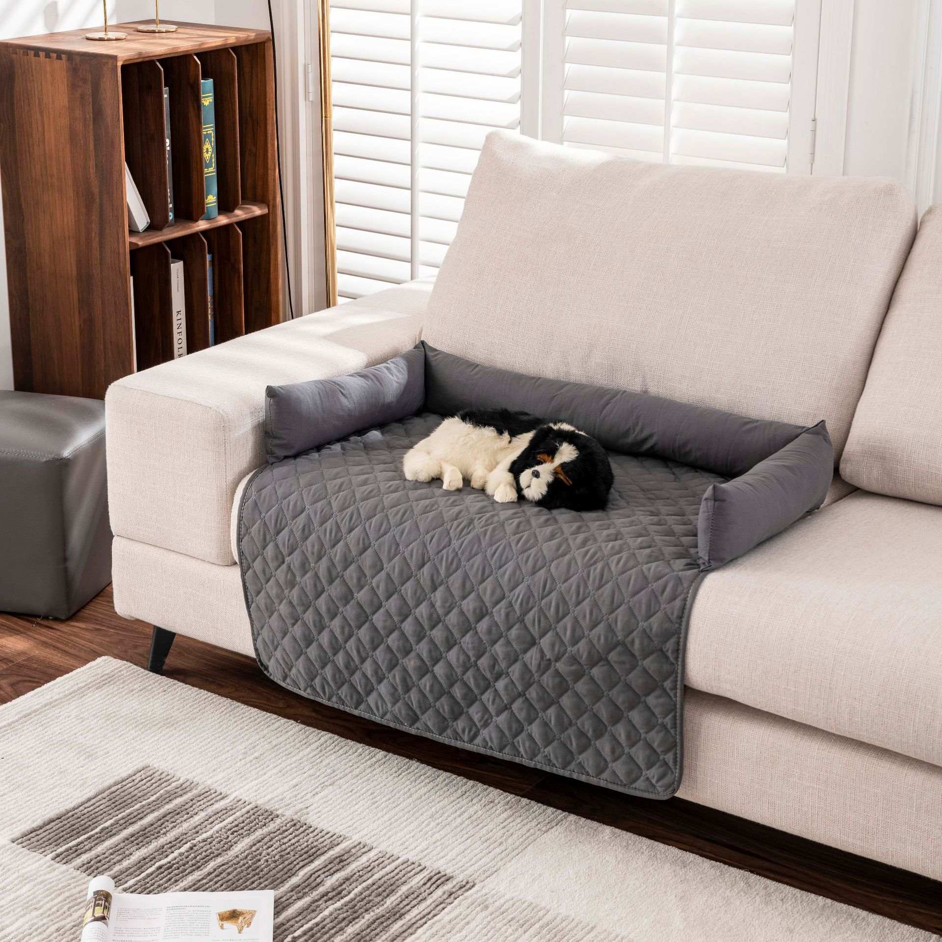 Waterproof Pet Mat with Side Bolsters - Furniture Protector Cover - Purrfect Pet Haven