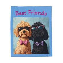 Funny Dog Lovers Velveteen Plush Blanket - Perfect for Cozy Nights and Gifts - Purrfect Pet Haven