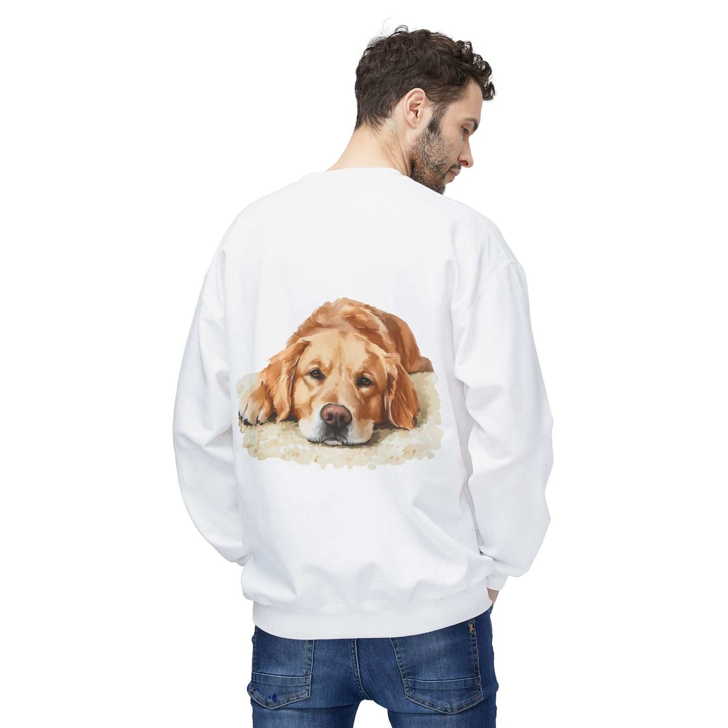 Cozy Golden Retriever Sweatshirt - Naptime Ahead Cloud - Purrfect Pet Haven