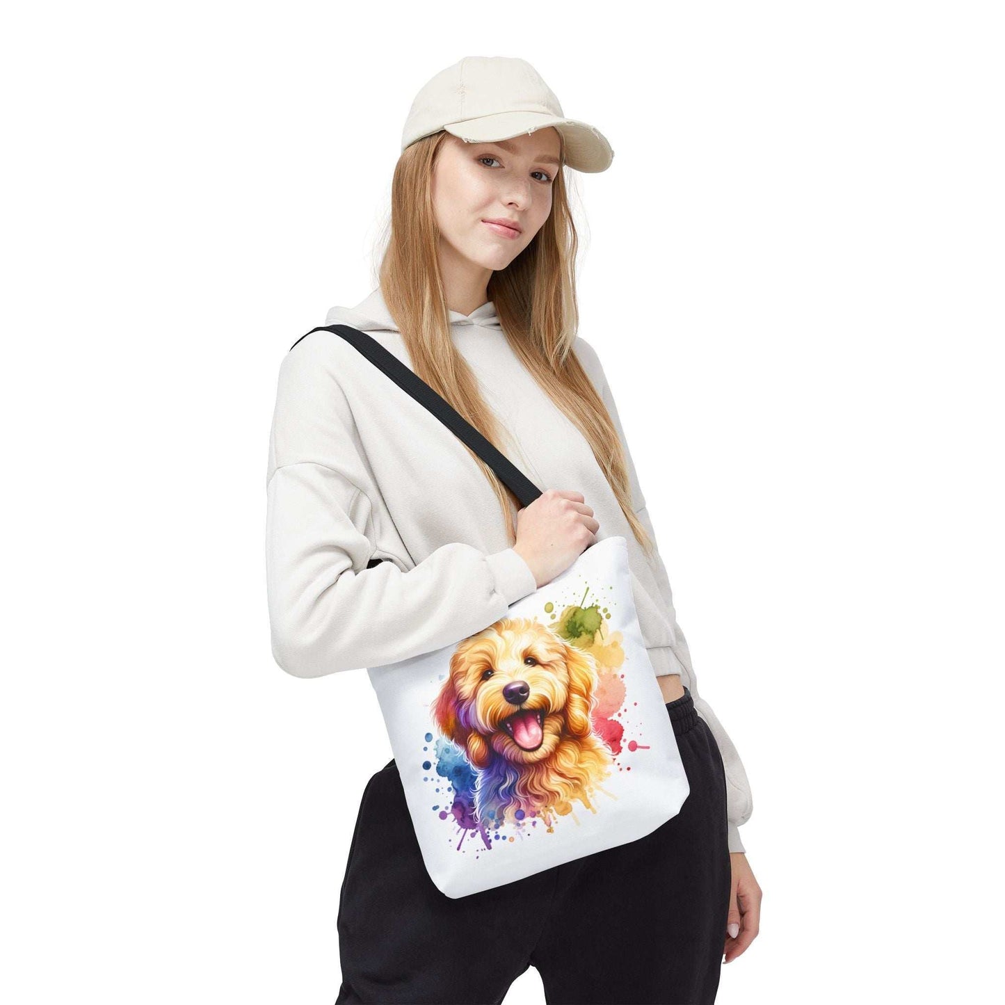 Colorful Goldendoodle Dog Lover Tote Bag - Fun Pet Art for All Occasions | Purrfect Pet Haven