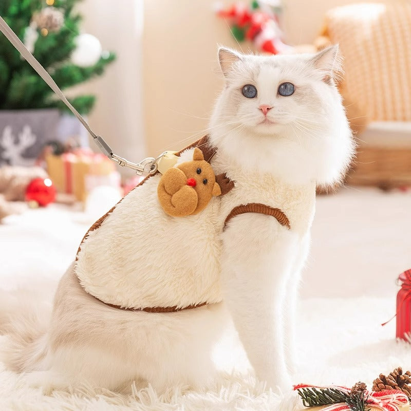 Festive Dog Coat - Warm Fleece Winter Jacket - Purrfect Pet Haven