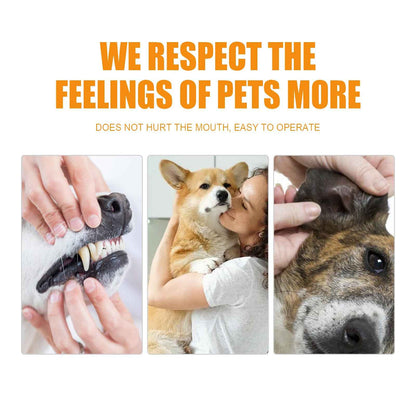 50Pcs Pet Cleaning Finger Wipes, Dog Cat Dental Finger Cot For Plaque Tartar Tear Stain Ear Cleaning