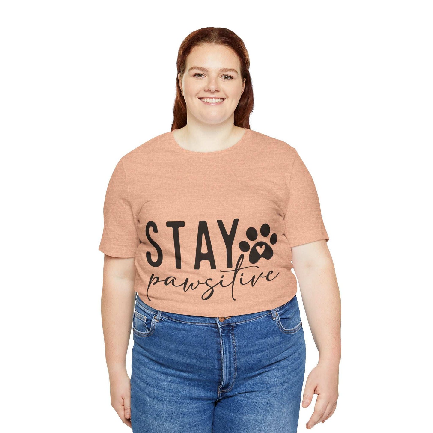 Stay Pawsitive Unisex Tee - Purrfect Pet Haven
