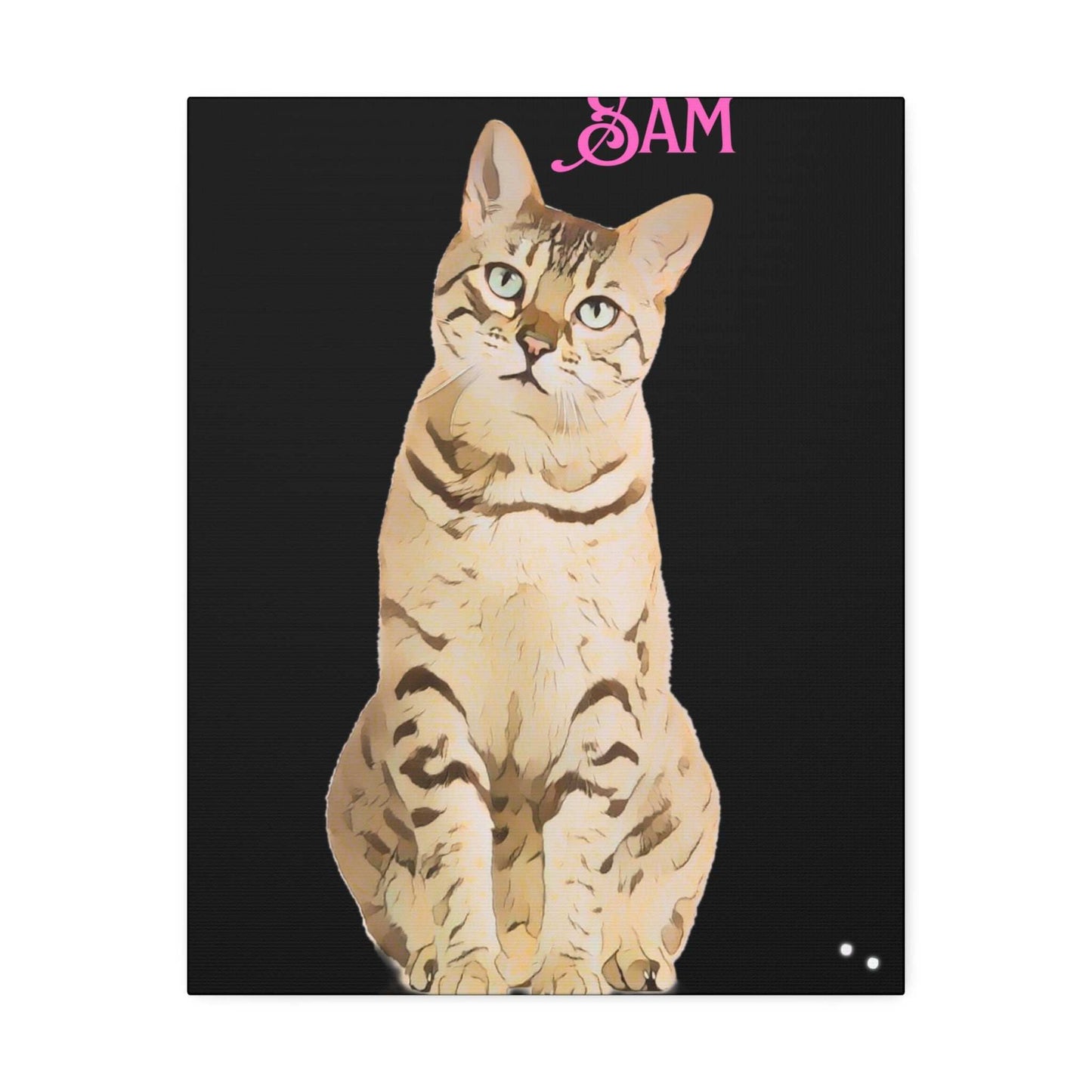 PAW-sonalized Black Canvas Print | Upload Photo~Choose size - Purrfect Pet Haven