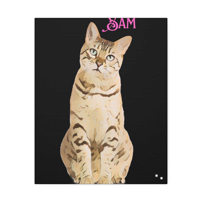PAW-sonalized Black Canvas Print | Upload Photo~Choose size - Purrfect Pet Haven