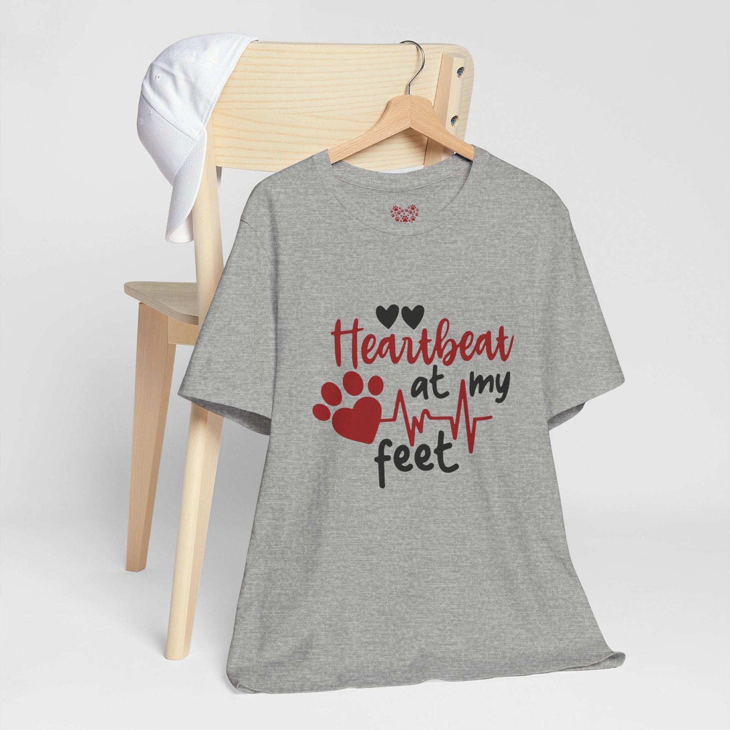 Heartbeat at my Feet - Unisex Tee - Purrfect Pet Haven