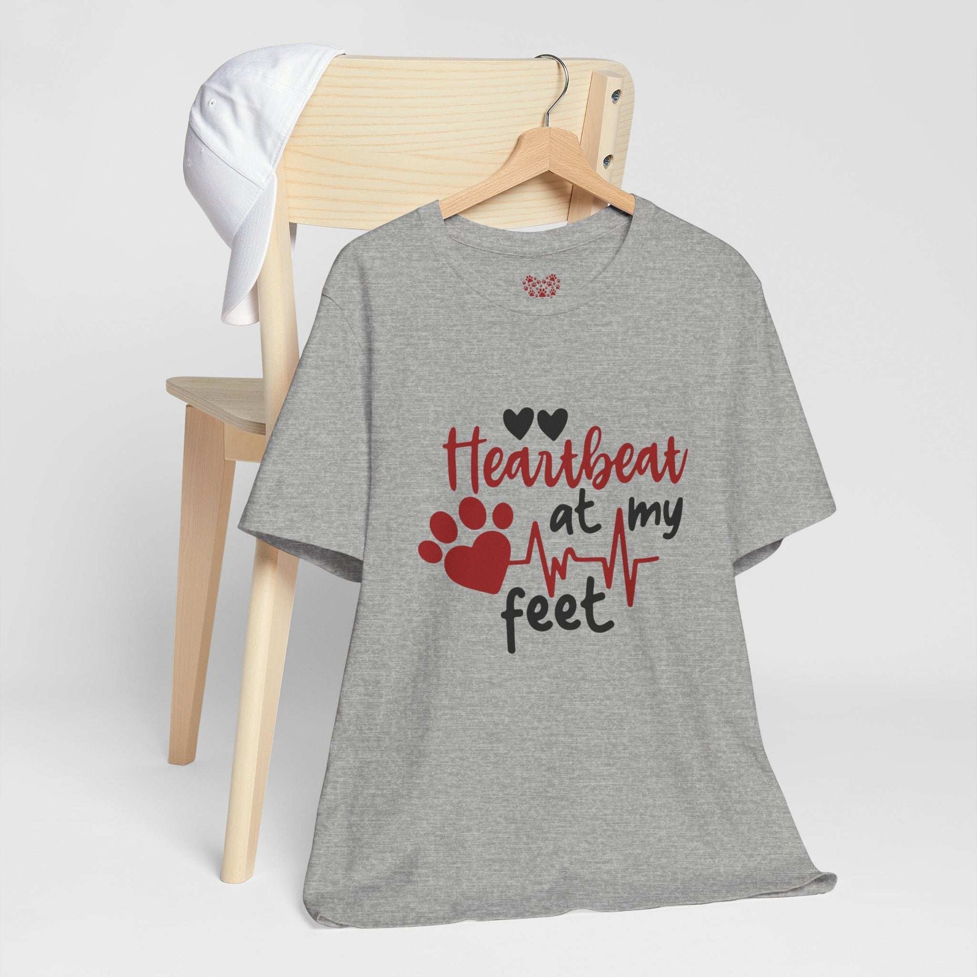 Heartbeat at my Feet - Unisex Tee - Purrfect Pet Haven