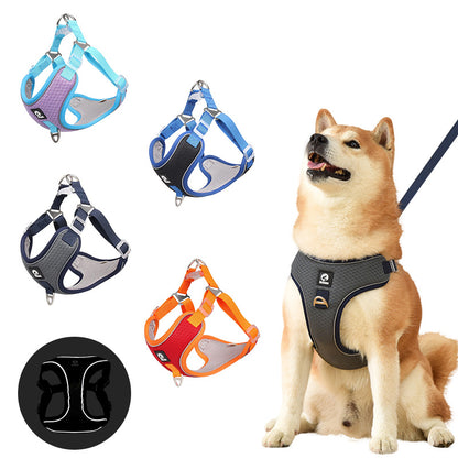 Reflective Mesh Harness - Breathable Dog Safety Vest - Purrfect Pet Haven