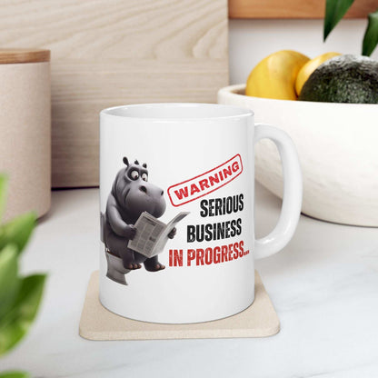 Funny Toilet Humor Ceramic Mug - 11oz & 15oz Coffee Cup for Adults | Purrfect Pet Haven