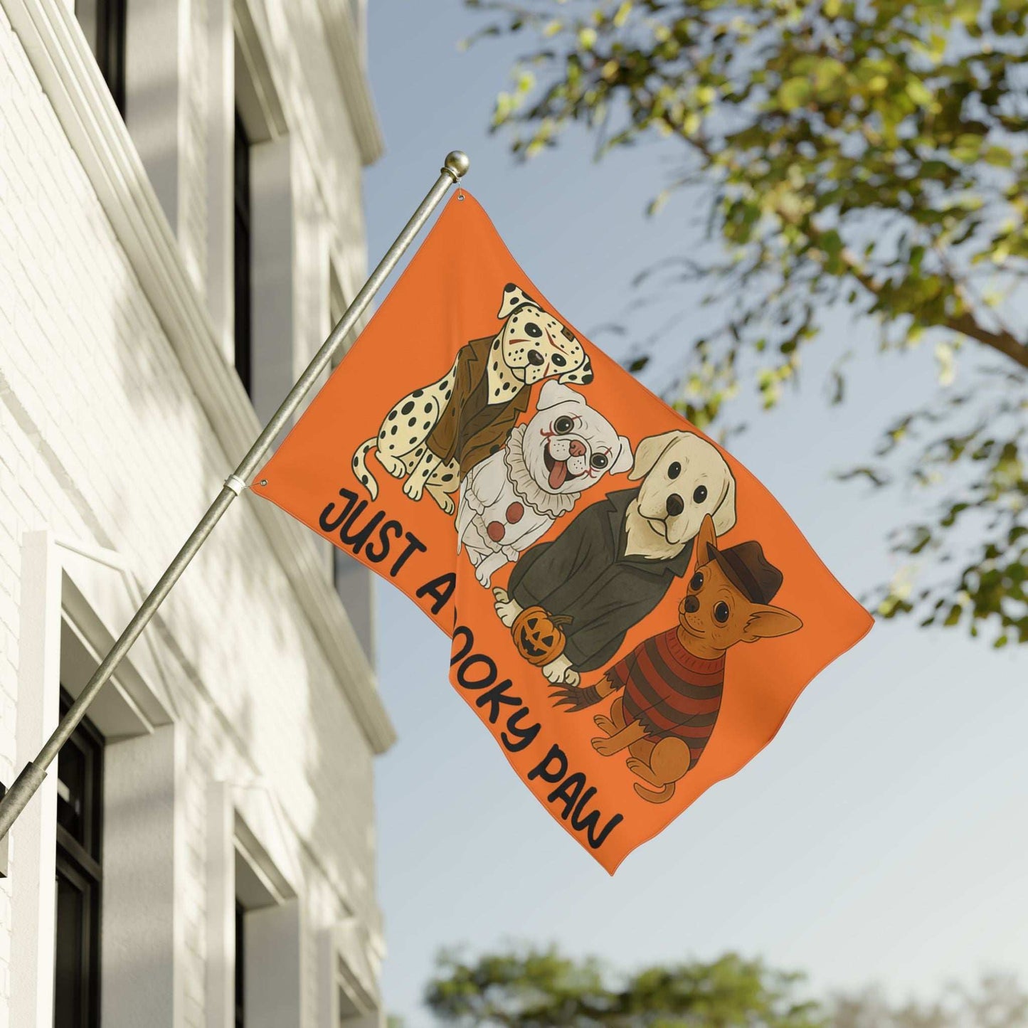 Halloween Dog Garden Flag - Spooky Pet Lover Outdoor Decoration - Purrfect Pet Haven