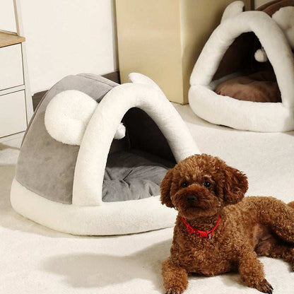 Pet Tent Cave Bed For Cats Small Dogs - Comfortable Pet Sleeping Bed - Purrfect Pet Haven