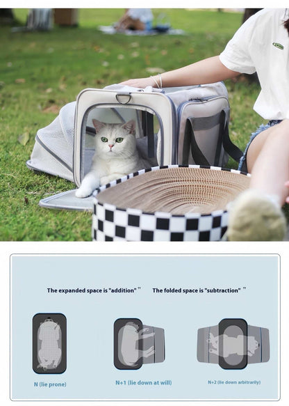 Portable Pet Carrier for Cats and Small Dogs - Breathable Travel Backpack - Purrfect Pet Haven