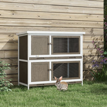 Bunny Manor Hutch - 2-Story Outdoor Rabbit Home - Purrfect Pet Haven