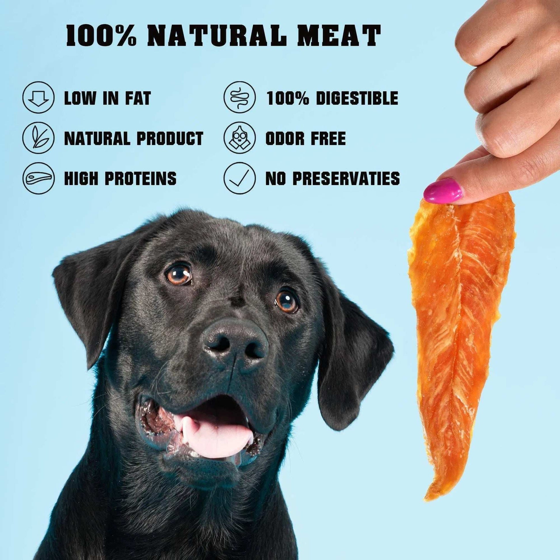 Chicken Jerky Dog Treats 1.5 Lb Human Grade Pet Snacks Grain Free Organic Meat All Natural High Protein Dried Strips Best Chews For Training Small & Large Dogs - Purrfect Pet Haven