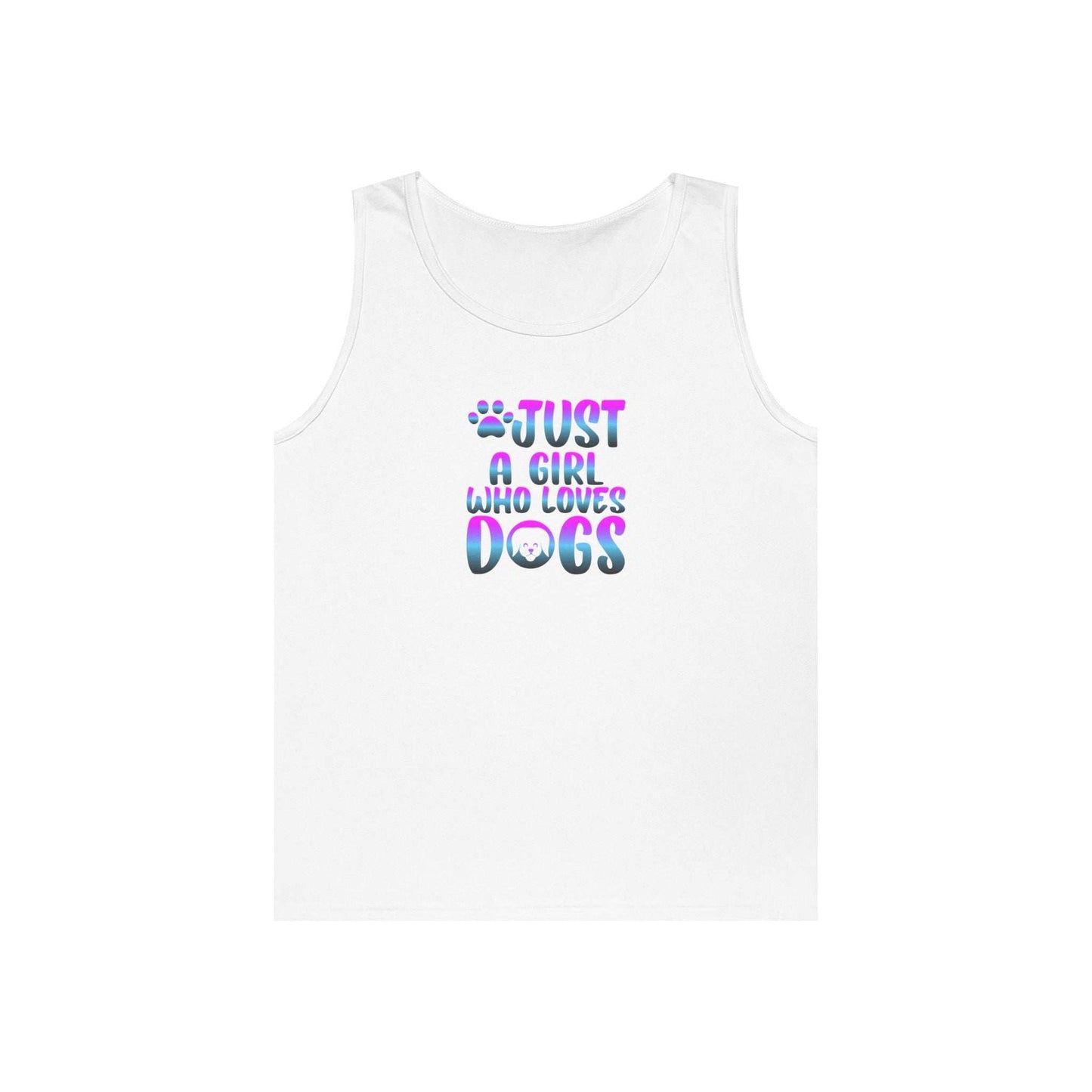 Just a Girl Who Loves Dogs Tank Top, Dog Lover Gift - Purrfect Pet Haven
