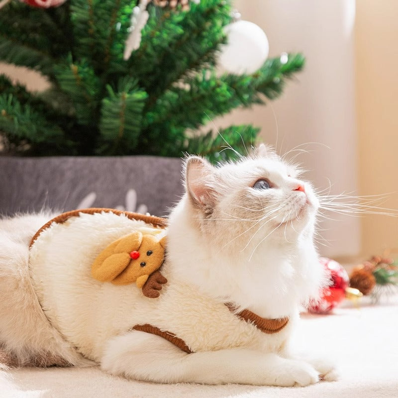 Festive Dog Coat - Warm Fleece Winter Jacket - Purrfect Pet Haven