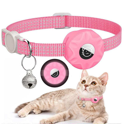 Apple Air Tag Tracker Protective Cover Anti-missing Pet Positioning Reflective Cat Collar - Purrfect Pet Haven