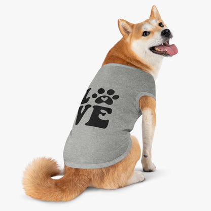 Cute Pet Tank Top - 'Love' Design for Dogs and Cats - Purrfect Pet Haven
