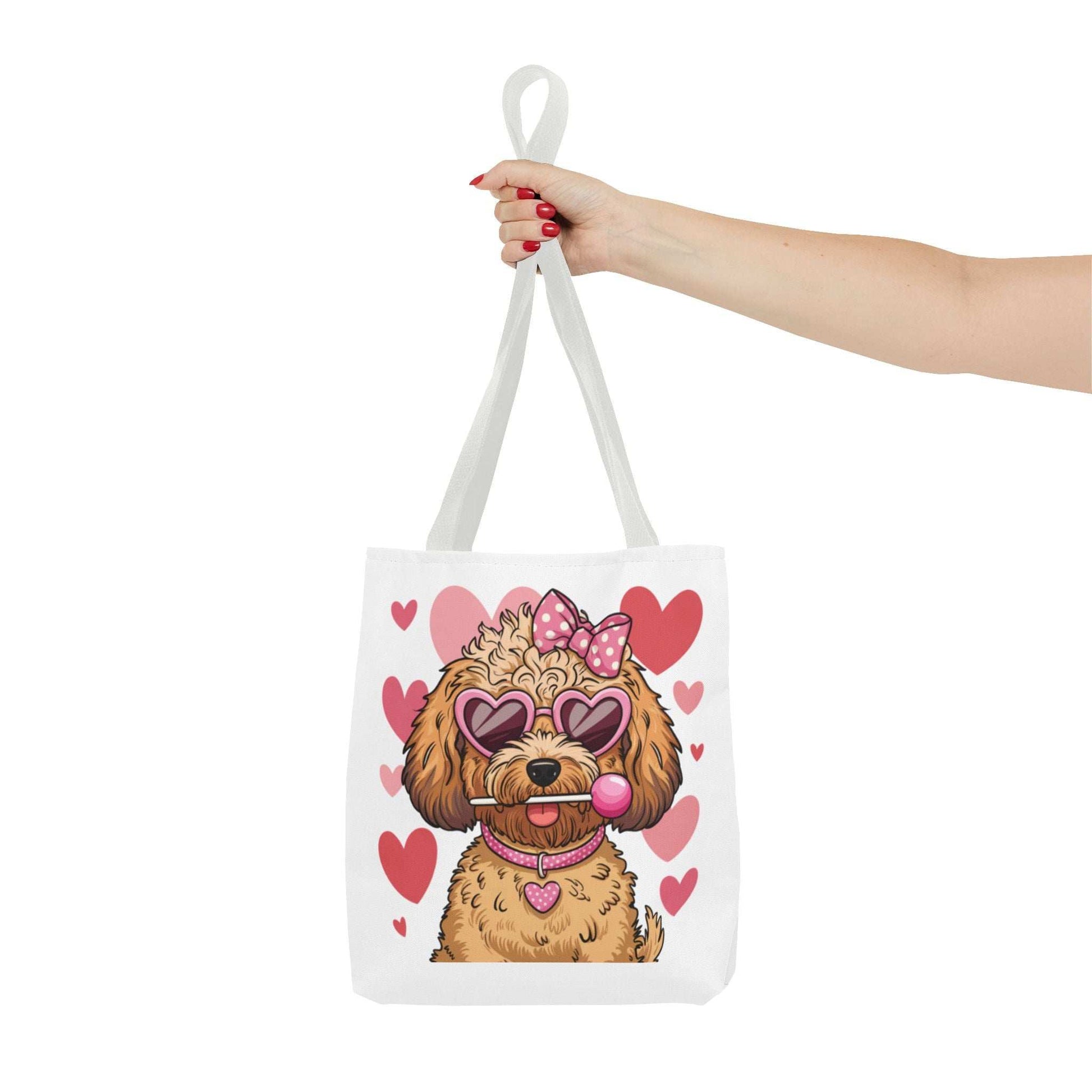 Cute Dog Lover Tote Bag with Heart Design | Purrfect Pet Haven