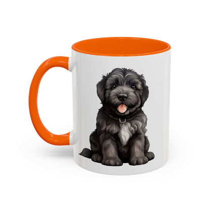 Cute Bouvier Des Flanders Dog Design Accent Coffee Mug - 11oz & 15oz - Purrfect Pet Haven