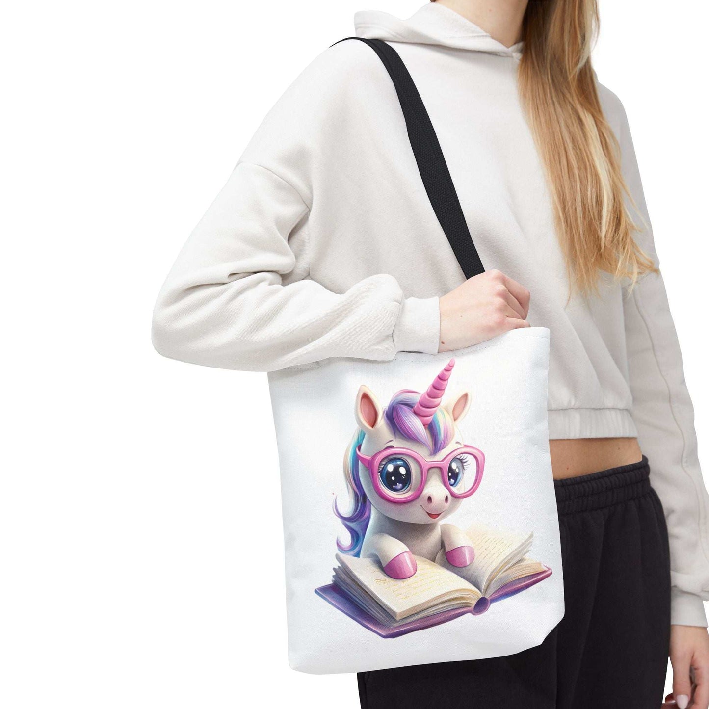 Cute Unicorn Reading Tote Bag - Perfect for Book Lovers | Purrfect Pet Haven