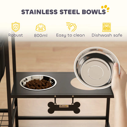Dog Bowls with Storage - Pet Feeding Station & Container - Purrfect Pet Haven