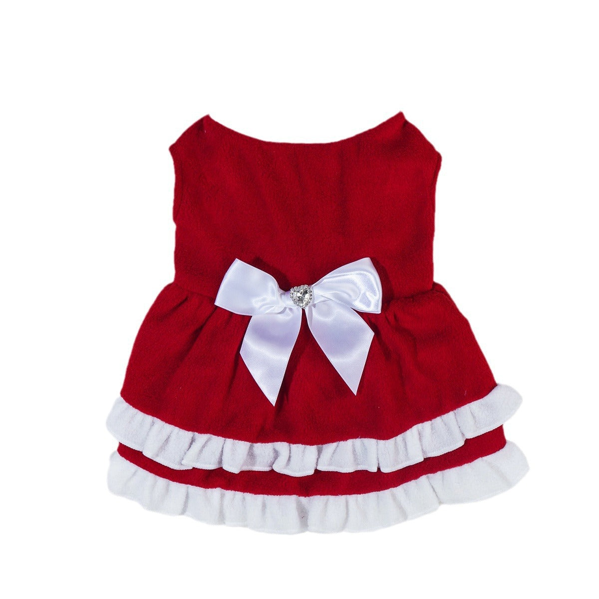 Bow Princess Dress - Pet Christmas Holiday Outfit - Purrfect Pet Haven