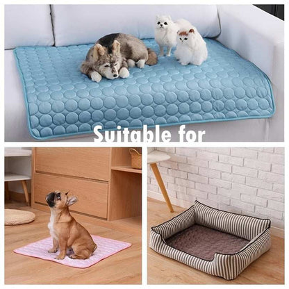 Dog Cooling Mat Summer Pets Cold Bed Extra Large For Small Big Dogs - Purrfect Pet Haven