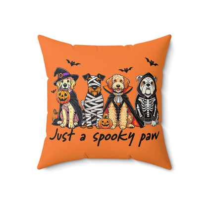 Halloween Dog Pillow - Just A Spooky Paw Pet Decor Cushion - Purrfect Pet Haven