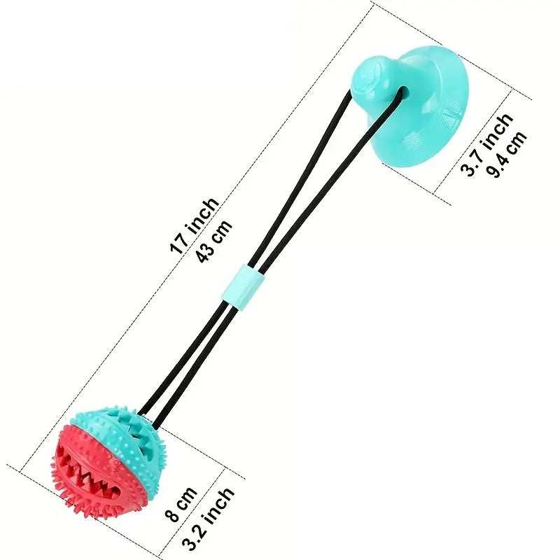 Interactive Suction Cup Tug Toy - Treat Dispensing Chew Toy for Aggressive Chewers - Purrfect Pet Haven