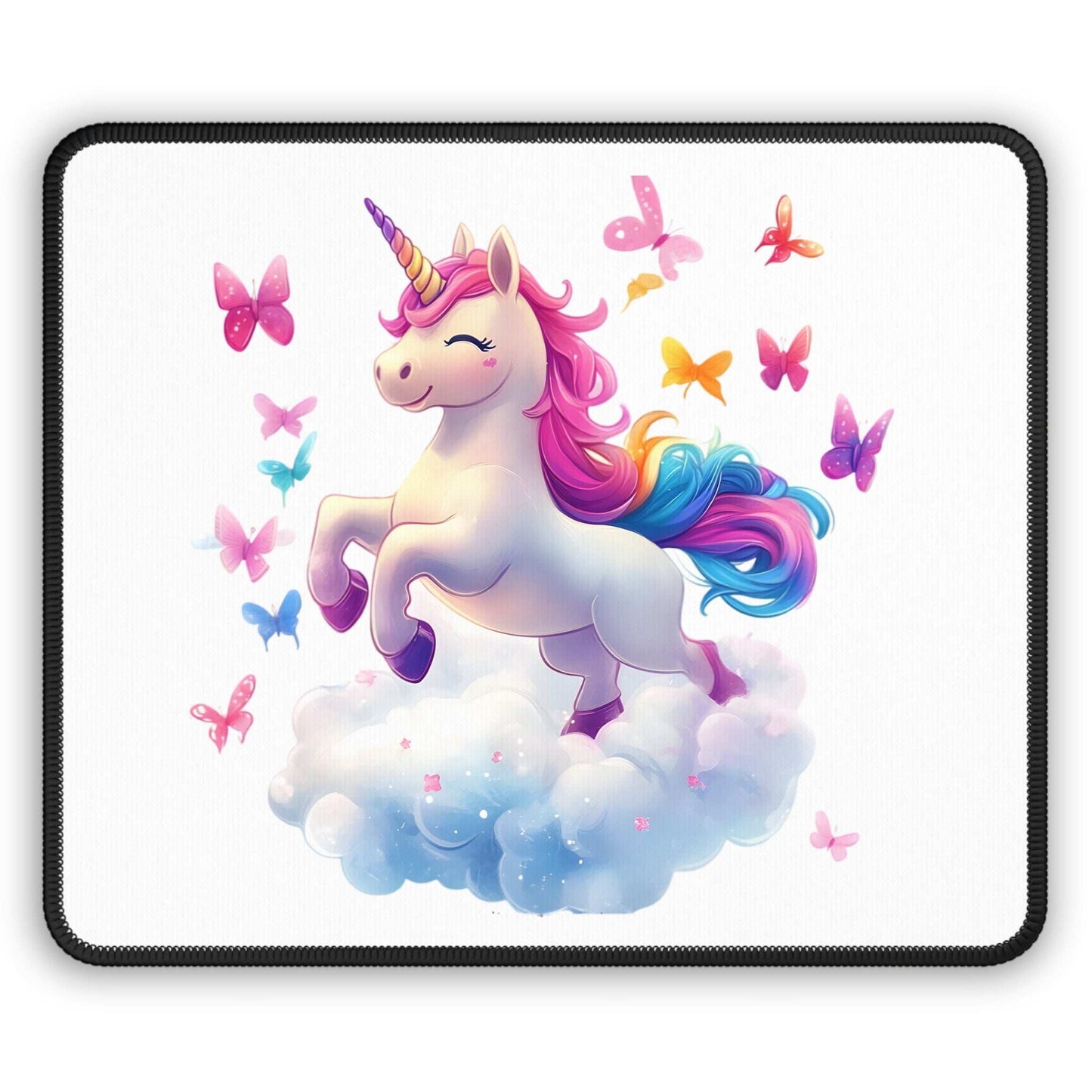 Fantasy Unicorn Gaming Mouse Pad - Colorful Butterfly Design - Purrfect Pet Haven