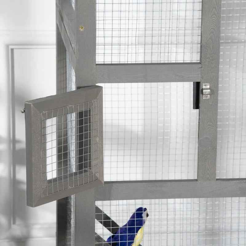 Wooden Bird Cage - Outdoor Aviary House