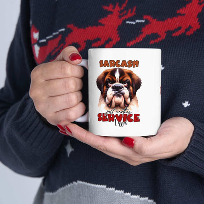 Funny Sarcasm a Service I Offer - Ceramic Coffee Mug - Purrfect Pet Haven