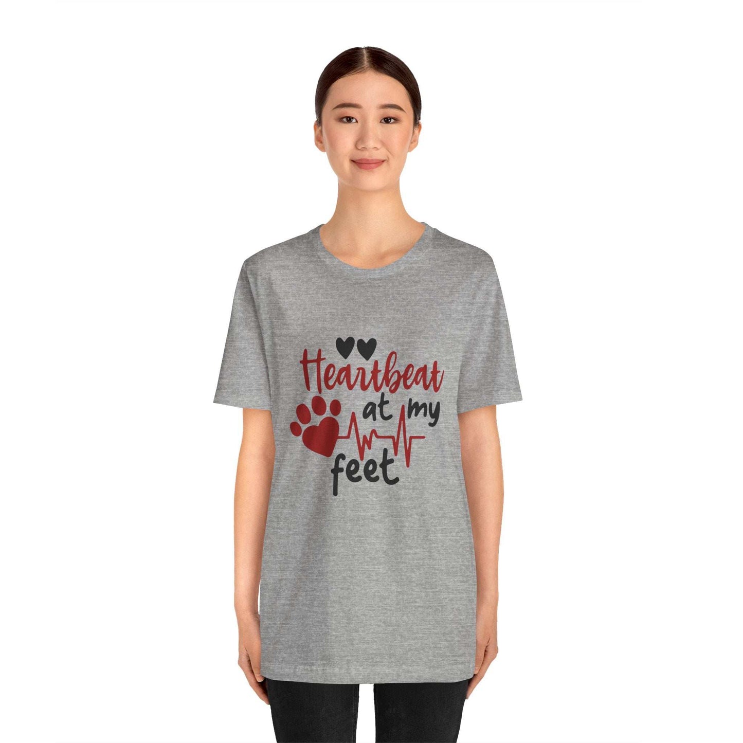 Heartbeat at my Feet - Unisex Tee - Purrfect Pet Haven